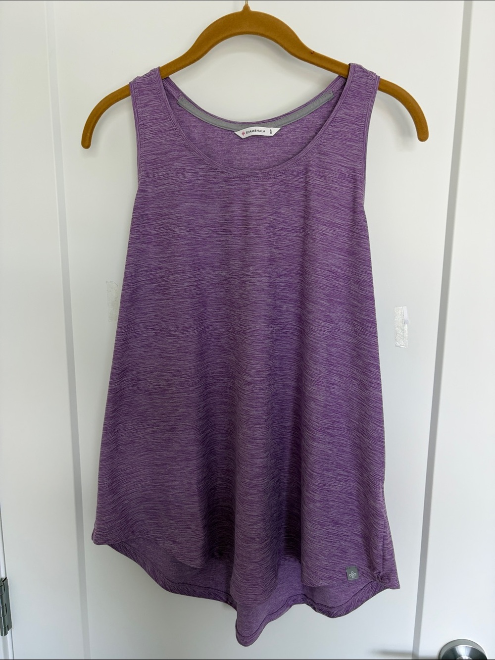Relaxed Purple Space-Dye A-Line Tank Top